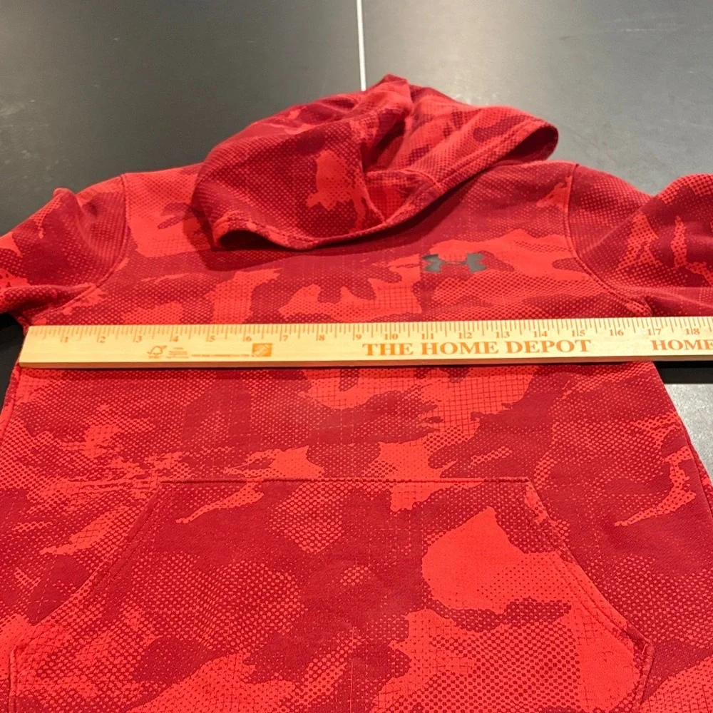 Under Armour Vibrant Red Patterned Hoodie youth XL